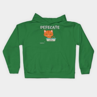 Purrfect Defecate Kids Hoodie